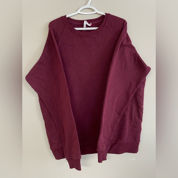 Maroon Crew Sweater - Picture 2 of 3